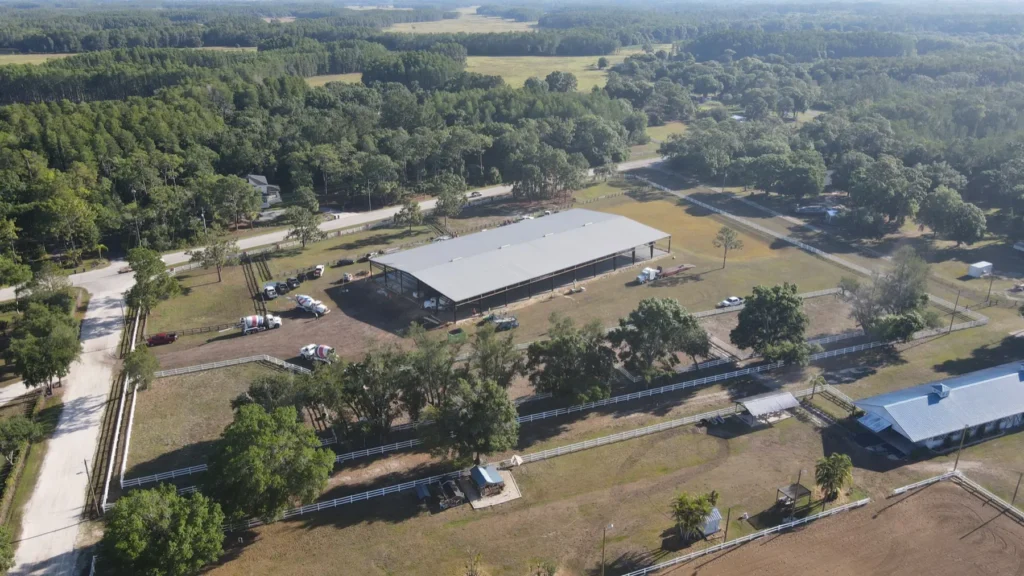 Modern Barn commercial construction in Odessa, Florida - DJI 0602