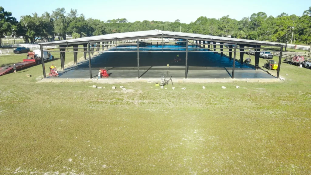 Modern Barn commercial construction in Odessa, Florida - DJI 0617